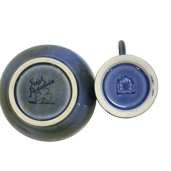 Wade Irish Porcelain England Vintage Leprechaun Mug and Bowl Set - Picture 8 of 10